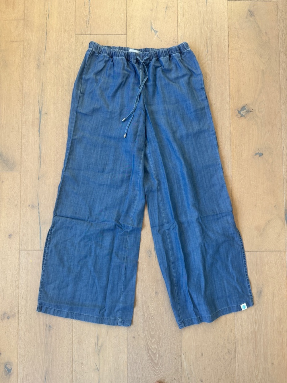 Coolibar Blue Wide Leg Pull-On Pants